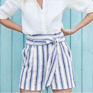 BODEN St Ives Paperbag‎ Short Cobalt Stripe